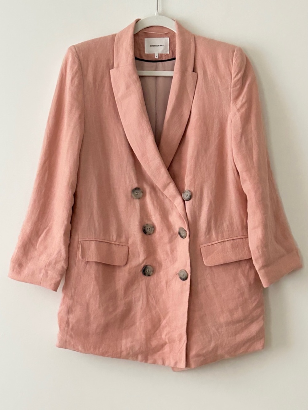 Emerson Fry 100% Linen Venice Pink Lee Jacket